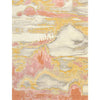 CANVAS ART W/ SILK J1071 PEACH / GOLD