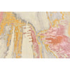 CANVAS ART W/ SILK J1071 PEACH / GOLD