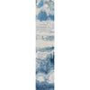 CANVAS ART W/ SILK J1071 SILVER / BLUE