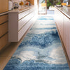 CANVAS ART W/ SILK J1071 SILVER / BLUE