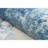CANVAS ART W/ SILK J1071 SILVER / BLUE
