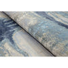 CANVAS ART W/ SILK J1071 SILVER / BLUE