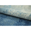CANVAS ART W/ SILK J1077 BLUE / LIGHT GREY