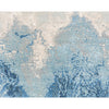 CANVAS ART W/ SILK J1077 SILVER / BLUE
