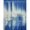 CANVAS ART W/ SILK J1087 BLUE / SILVER