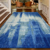 CANVAS ART W/ SILK J1087 BLUE / SILVER