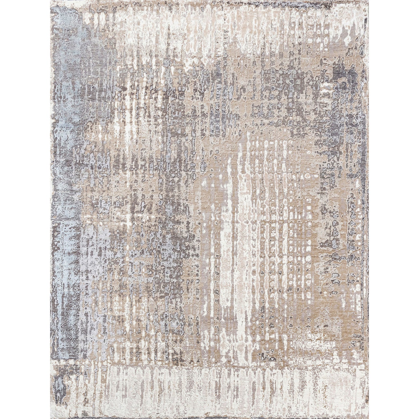 CANVAS ART W/ SILK J1092 BEIGE / SILVER