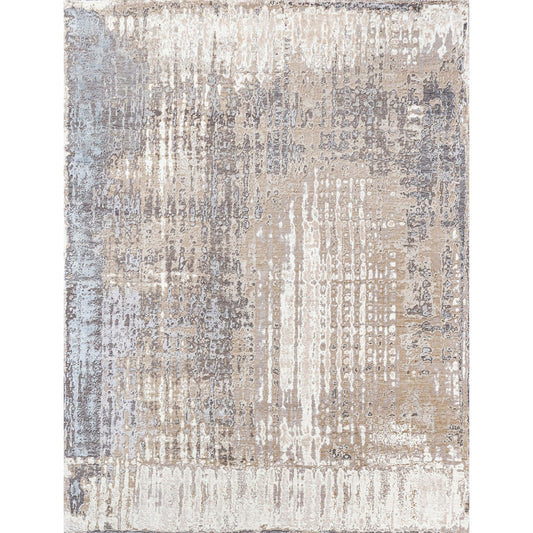 CANVAS ART W/ SILK J1092 BEIGE / SILVER