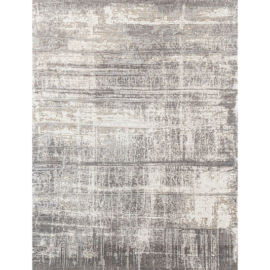 CANVAS ART W/ SILK J1093 BEIGE / GREY