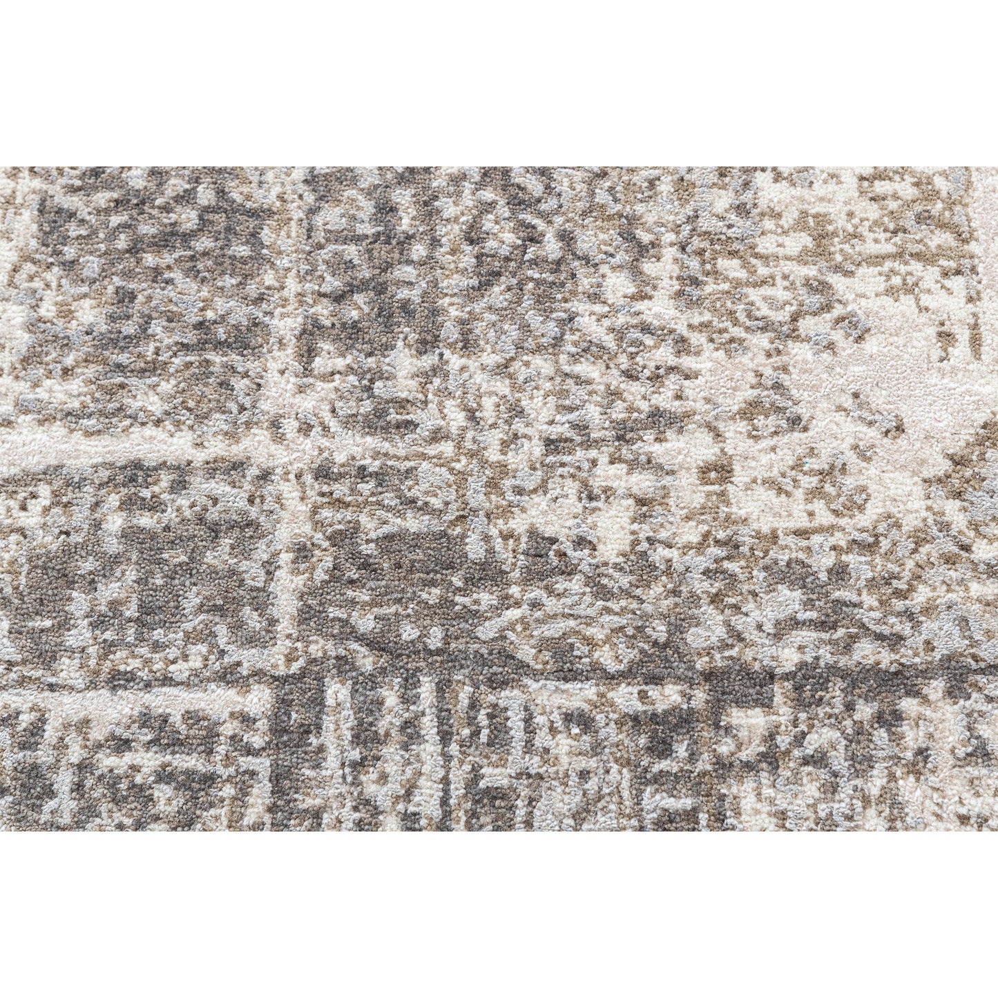 CANVAS ART W/ SILK J1093 BEIGE / GREY