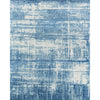 CANVAS ART W / SILK J1093 SILVER / BLUE