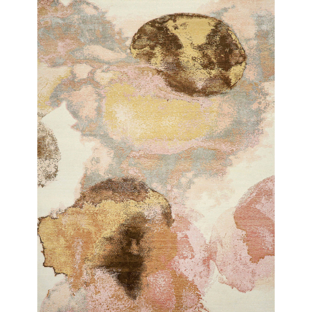 CANVAS ART W/ SILK J1097 BEIGE / GOLD
