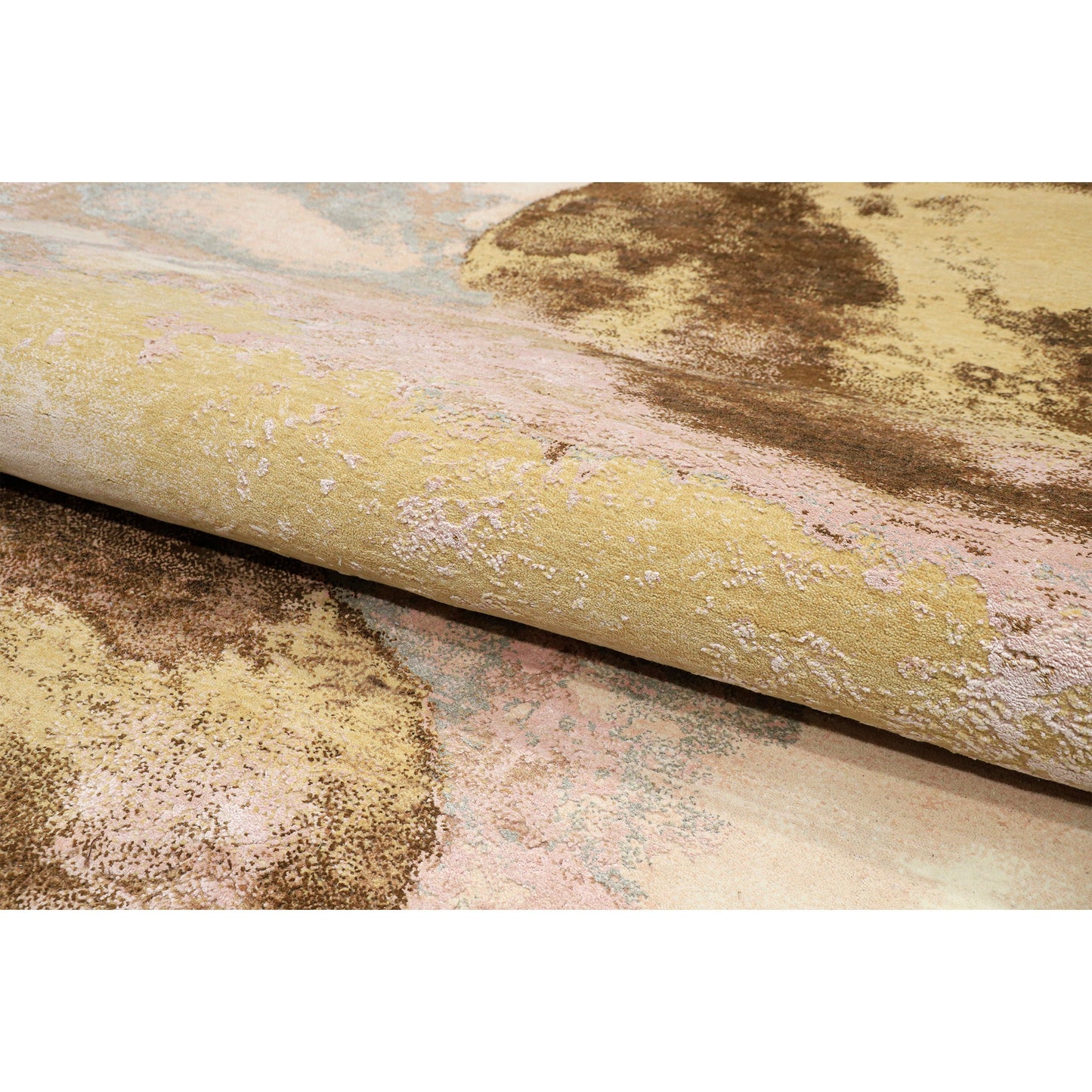 CANVAS ART W/ SILK J1097 BEIGE / GOLD