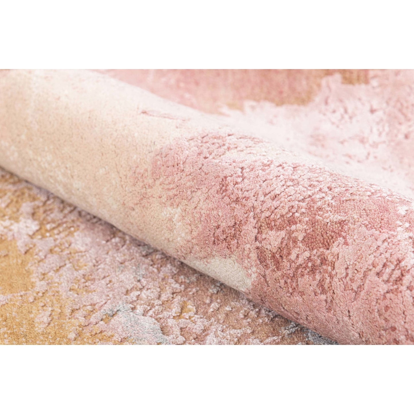 CANVAS ART W/ SILK J1097 PINK / GOLD