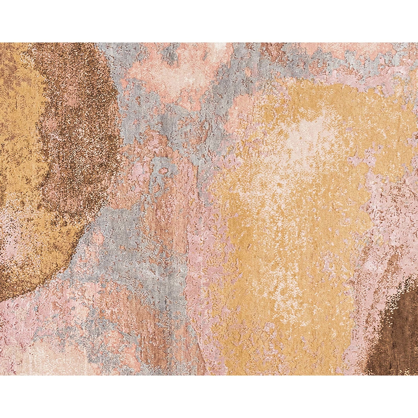 CANVAS ART W/ SILK J1097 PINK / GOLD