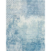 CANVAS ART W/ SILK J1100 BLUE / MULTI