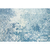 CANVAS ART W/ SILK J1100 BLUE / MULTI
