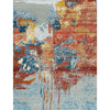 CANVAS ART W/ SILK J1169 SILVER / RED