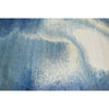 CANVAS ART W/ SILK J2051 BLUE / DARK BLUE