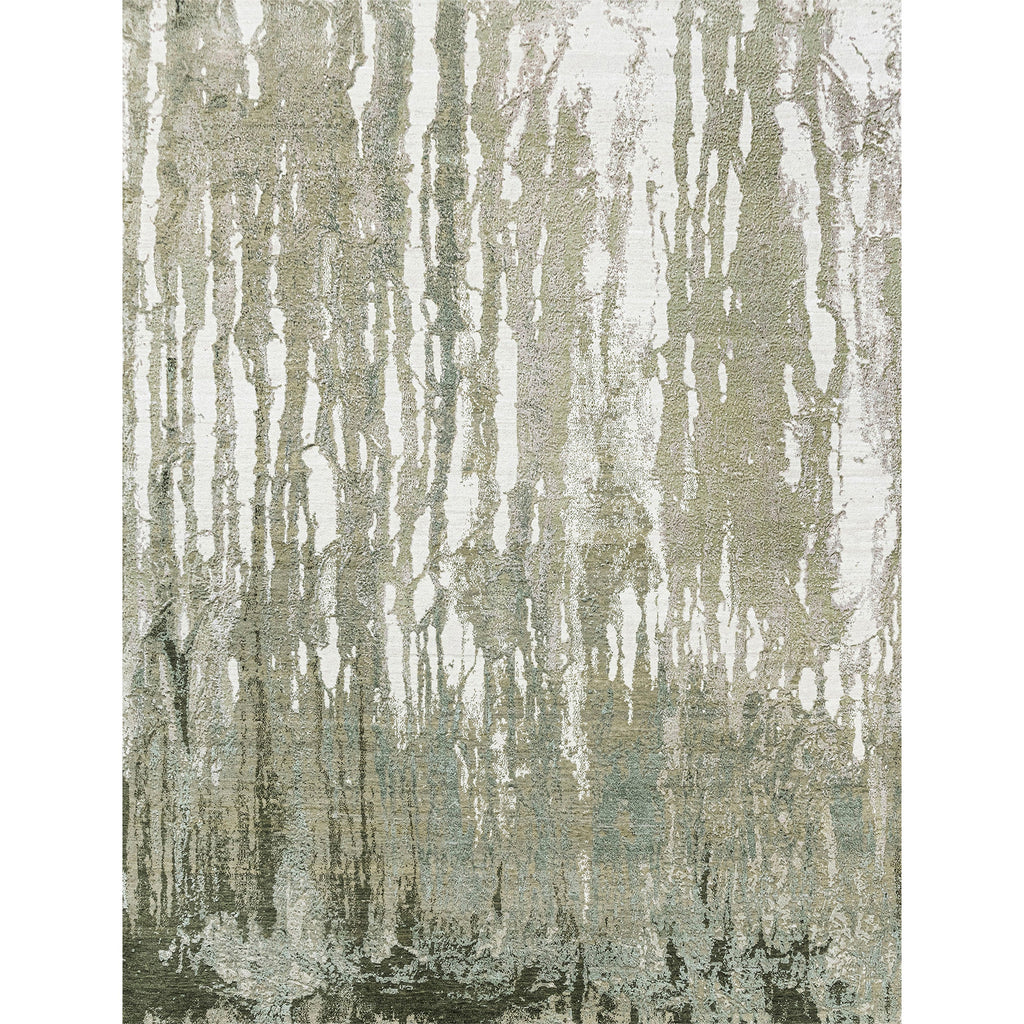 CANVAS ART W/ SILK J2058 IVORY / LIGHT GREEN