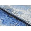 CANVAS ART W/ SILK J2062 SILVER / BLUE
