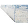CANVAS ART W/ SILK J2062 SILVER / BLUE