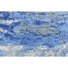 CANVAS ART W/ SILK J2062 SILVER / BLUE
