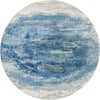 CANVAS ART W/ SILK J2062 SILVER / BLUE