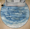 CANVAS ART W/ SILK J2062 SILVER / BLUE