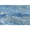 CANVAS ART W/ SILK J2062 SILVER / BLUE