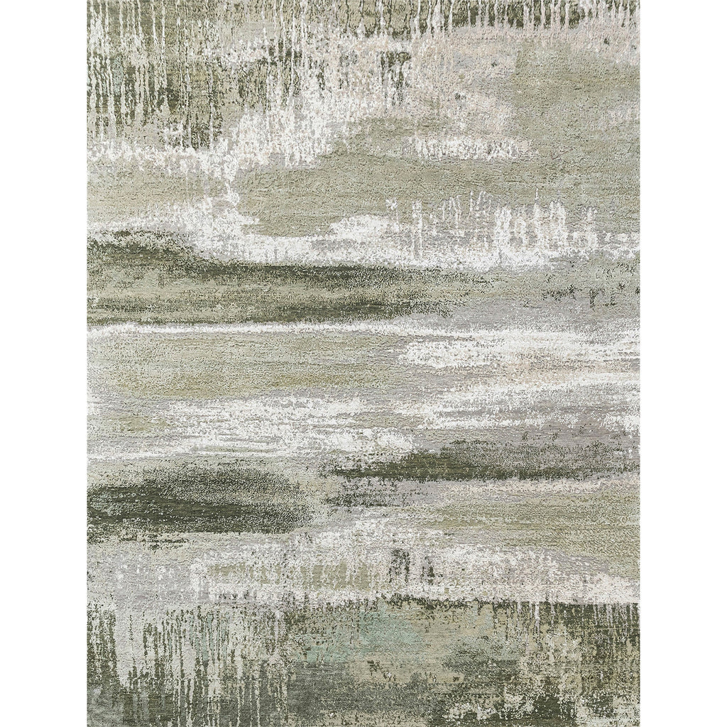 CANVAS ART W/ SILK J2067 BEIGE / LIGHT GREEN