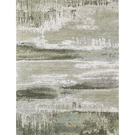 CANVAS ART W/ SILK J2067 BEIGE / LIGHT GREEN