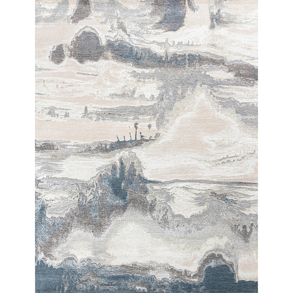 CANVAS ART W/ SILK J2071 BEIGE / GREY