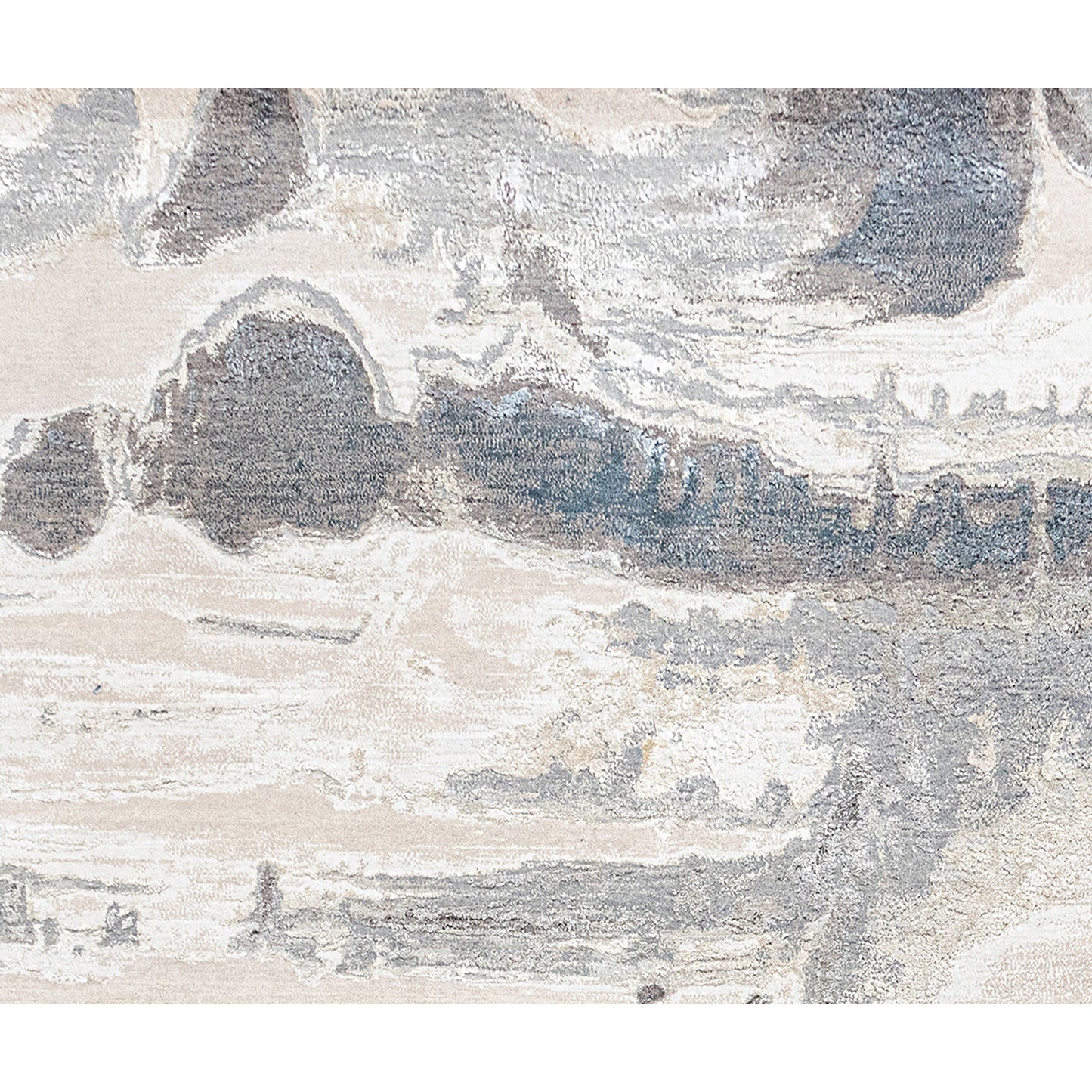 CANVAS ART W/ SILK J2071 BEIGE / GREY