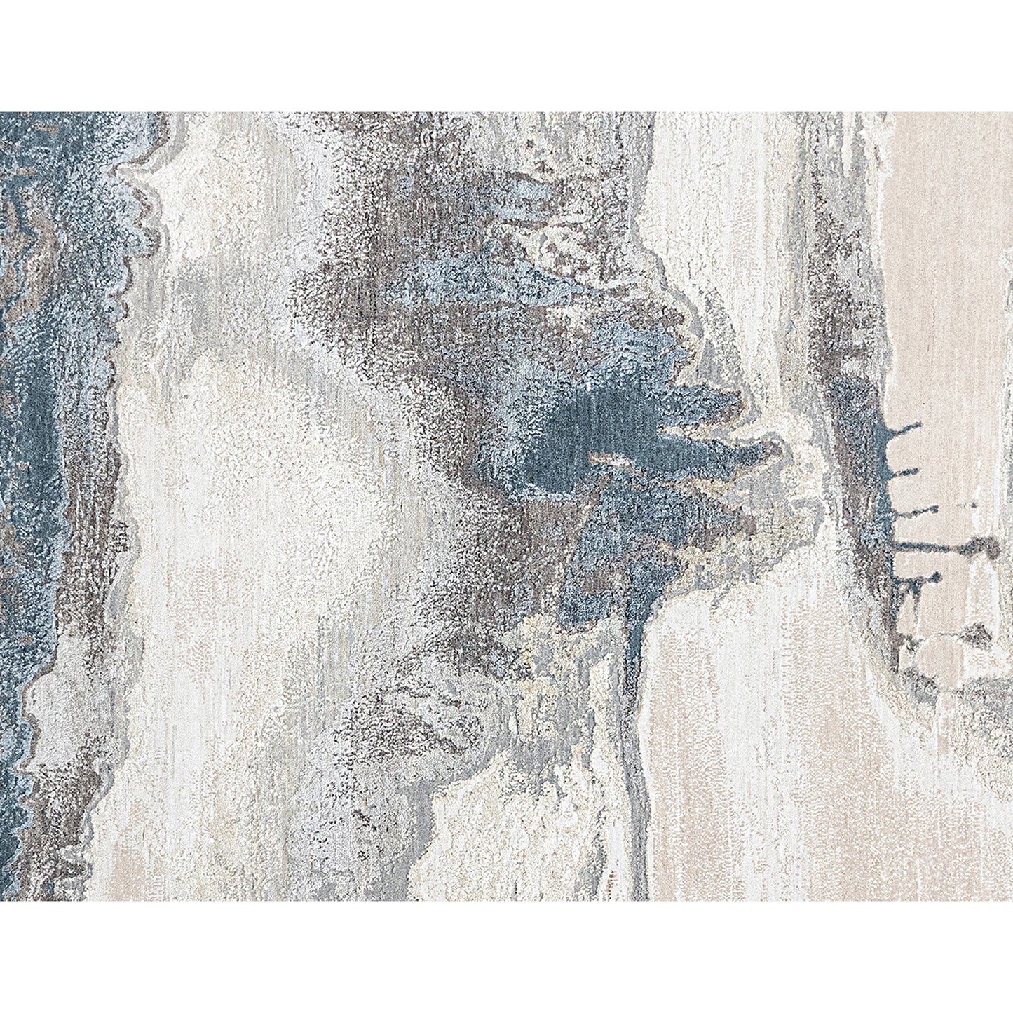 CANVAS ART W/ SILK J2071 BEIGE / GREY