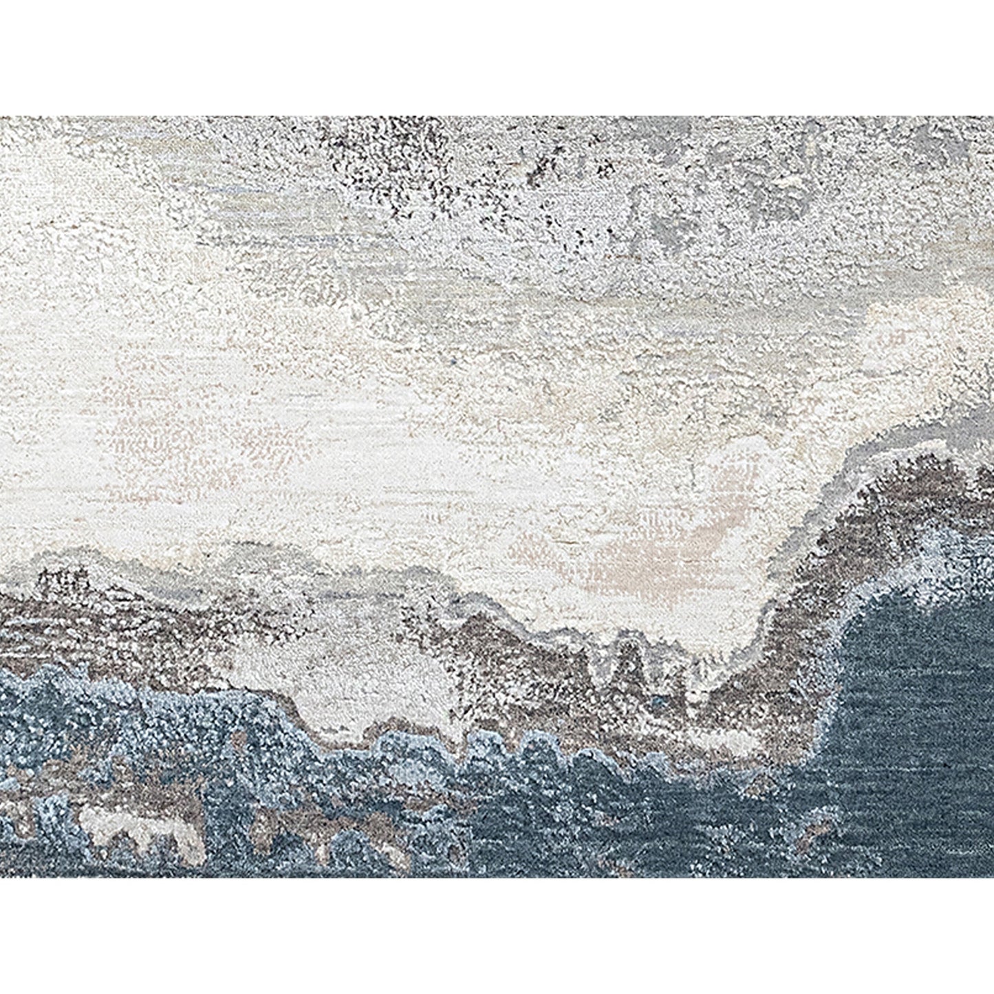 CANVAS ART W/ SILK J2071 BEIGE / GREY