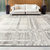 CANVAS ART W/ SILK J7009 BEIGE / GREY
