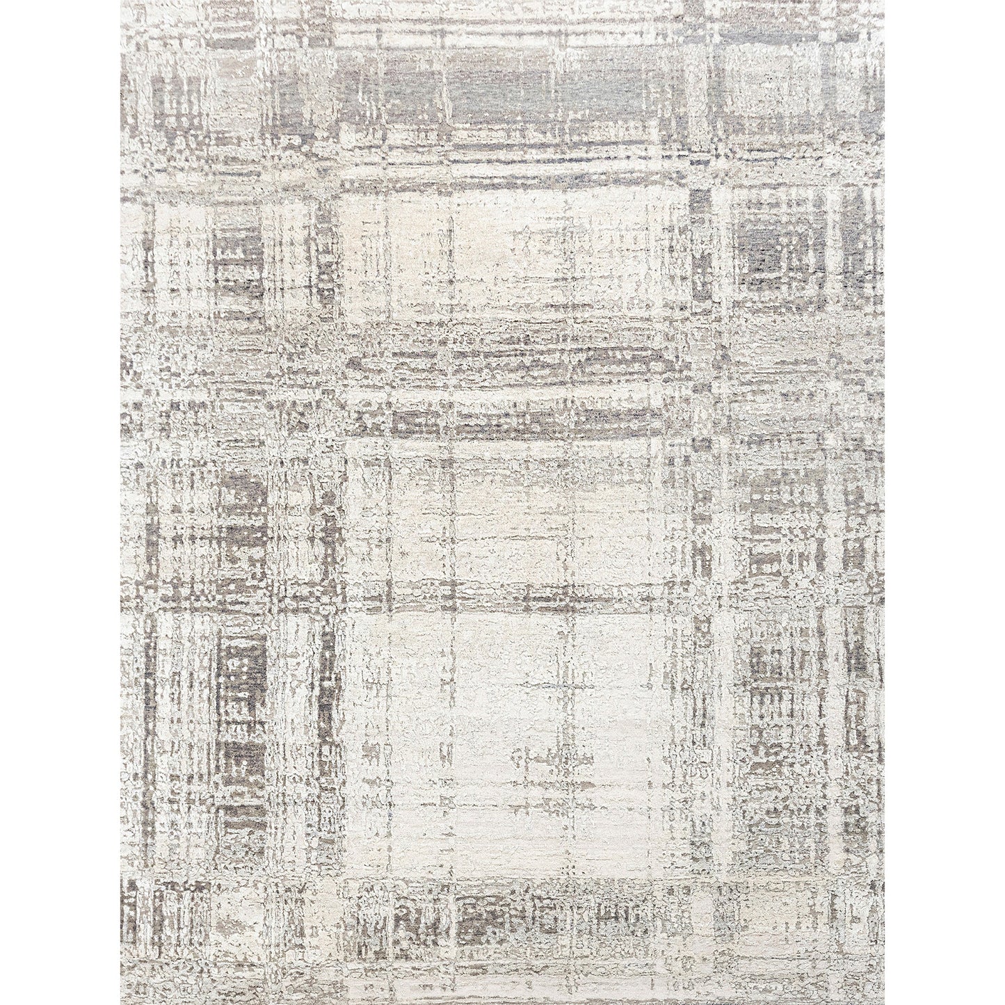 CANVAS ART W/ SILK J7009 BEIGE / GREY
