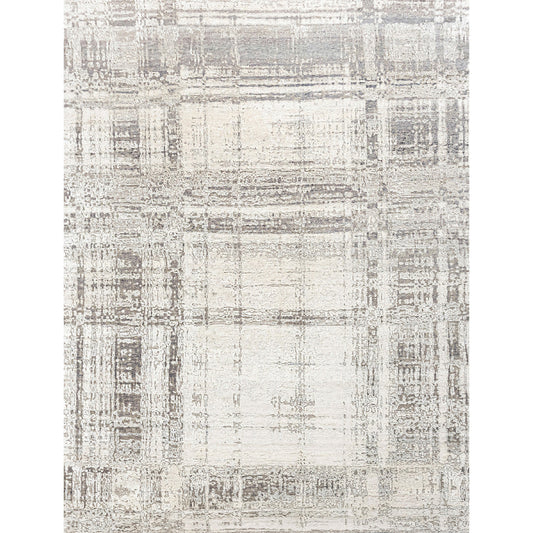 CANVAS ART W/ SILK J7009 BEIGE / GREY