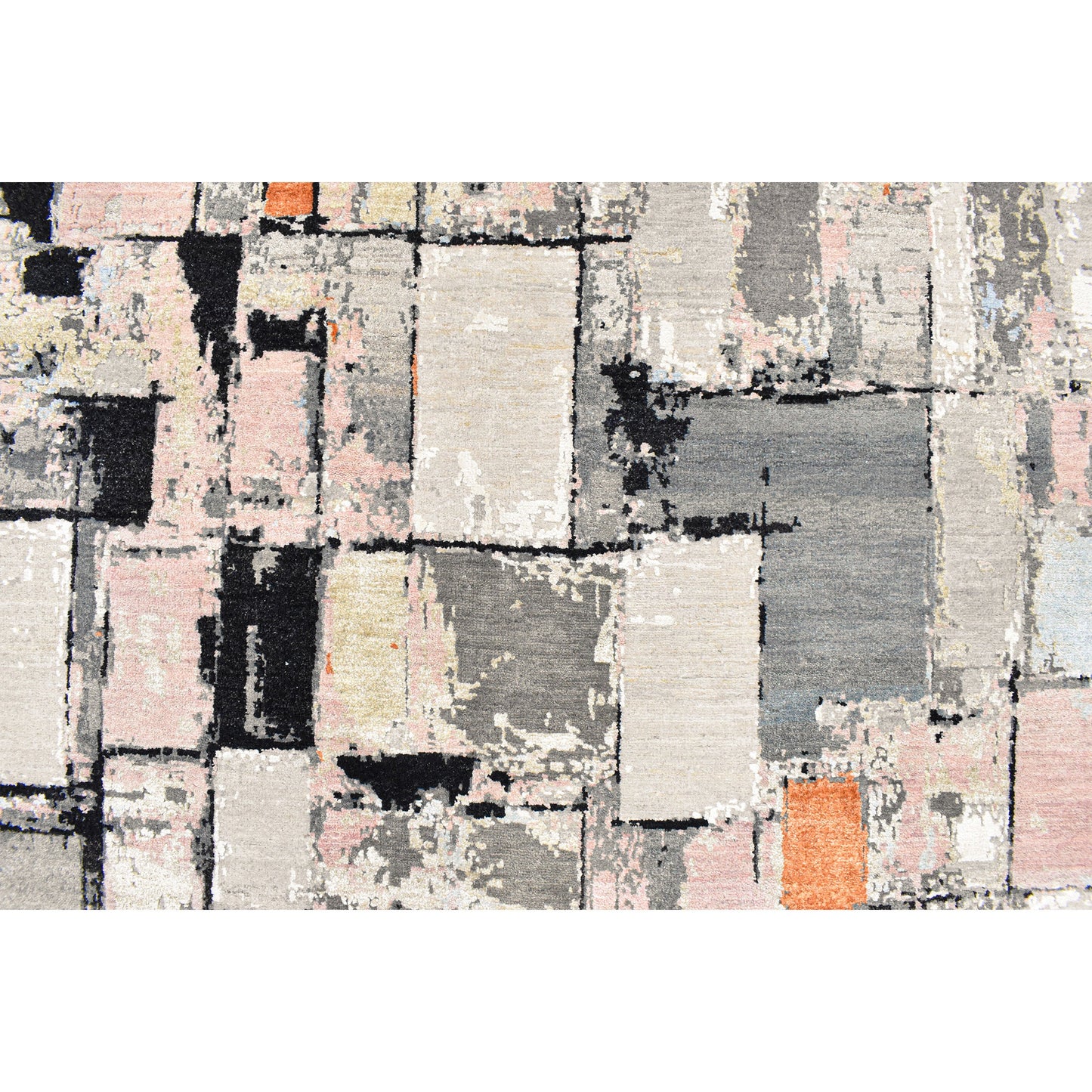 CANVAS ART W/ SILK JC692 BEIGE / BLACK