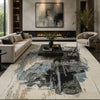 CANVAS ART W/ SILK JC692 IVORY / BLACK