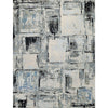 CANVAS ART W/ SILK JC693 IVORY / BLUE