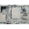 CANVAS ART W/ SILK JC693 IVORY / BLUE