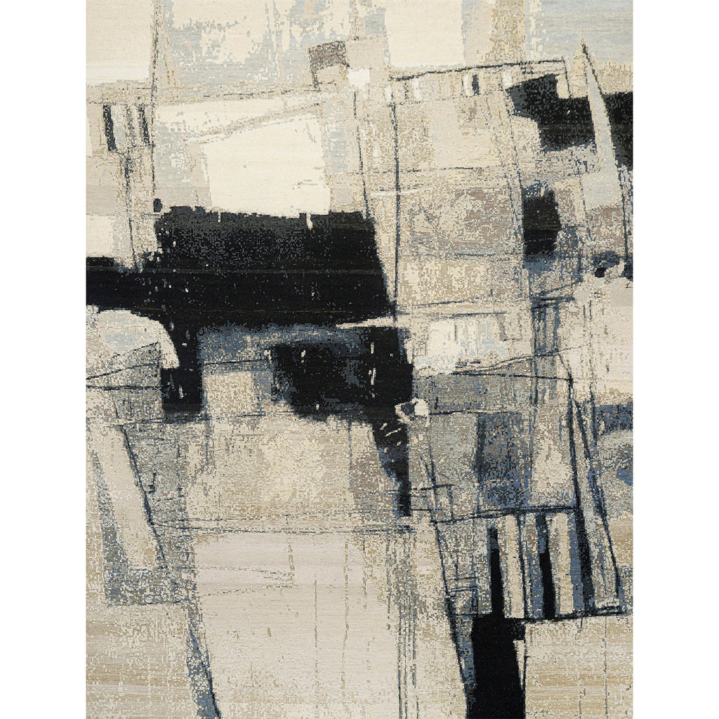 CANVAS ART W/ SILK JC696 BEIGE / BLACK