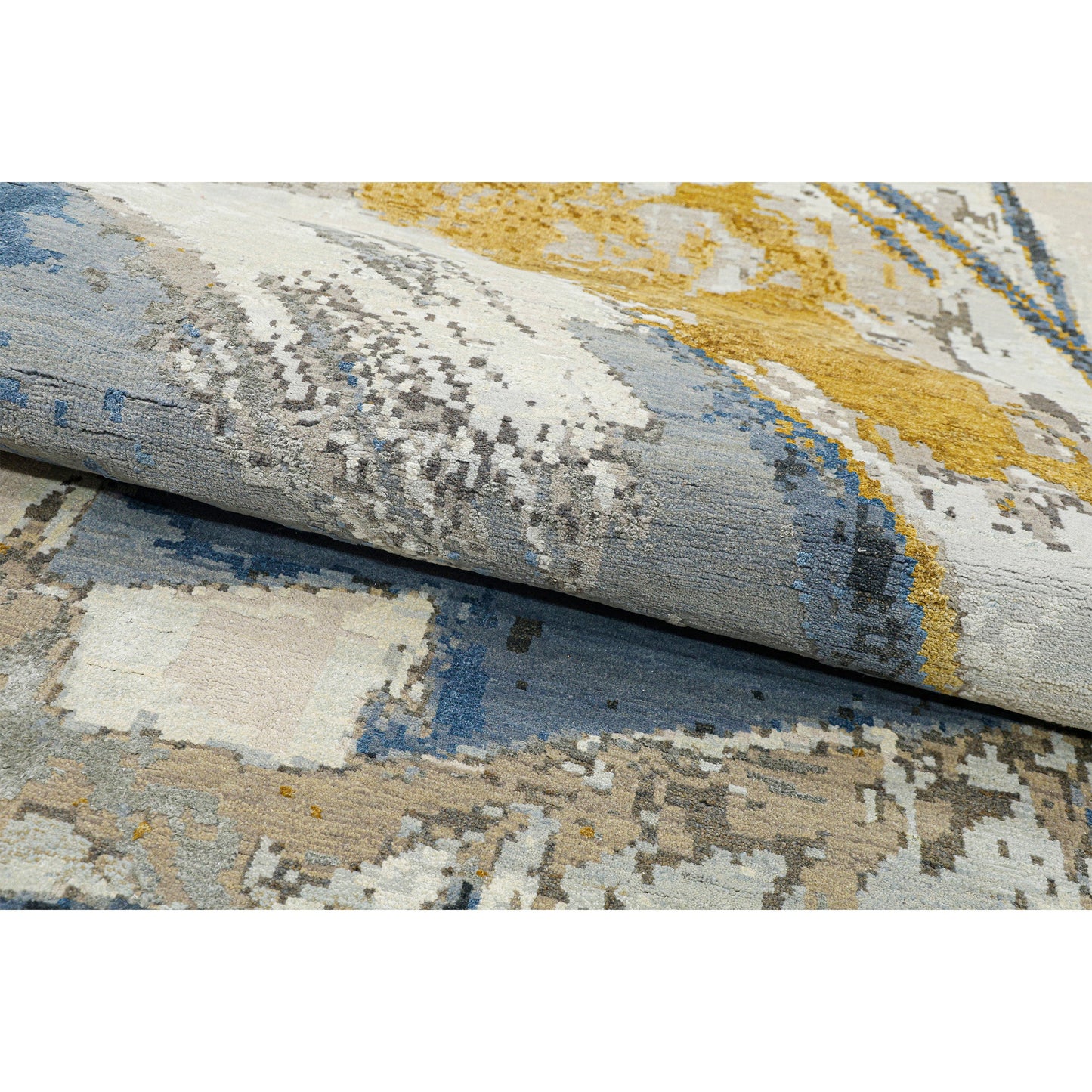 CANVAS ART W/ SILK JC696 BEIGE / GREY