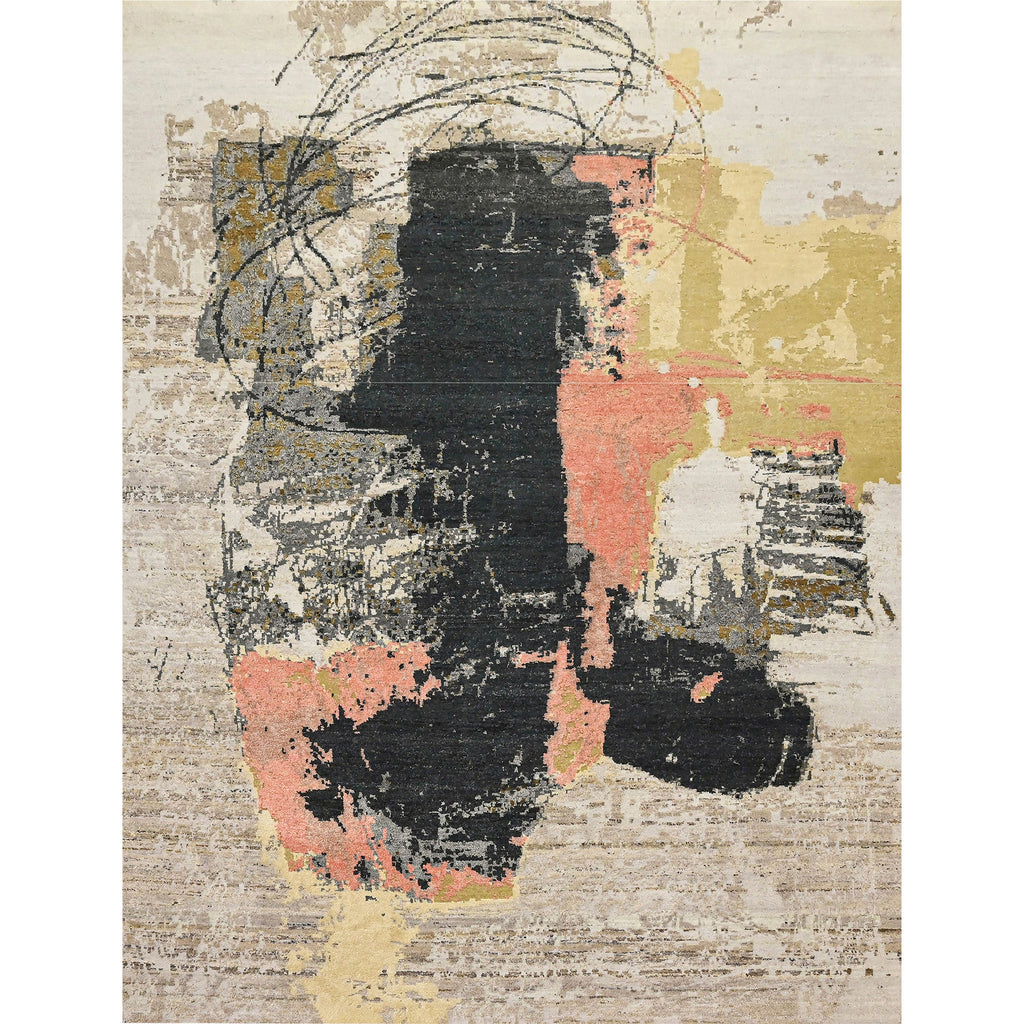 CANVAS ART W/ SILK JC704 BEIGE / BLACK