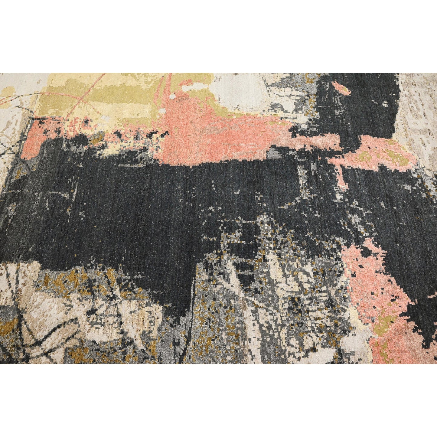 CANVAS ART W/ SILK JC704 BEIGE / BLACK