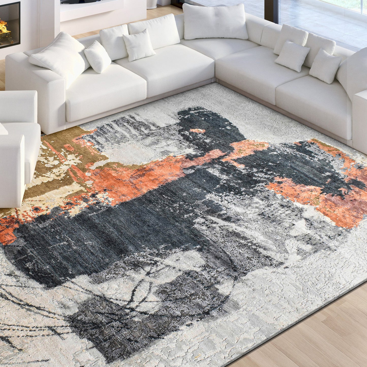 CANVAS ART W/ SILK JC704 MULTI / MULTI