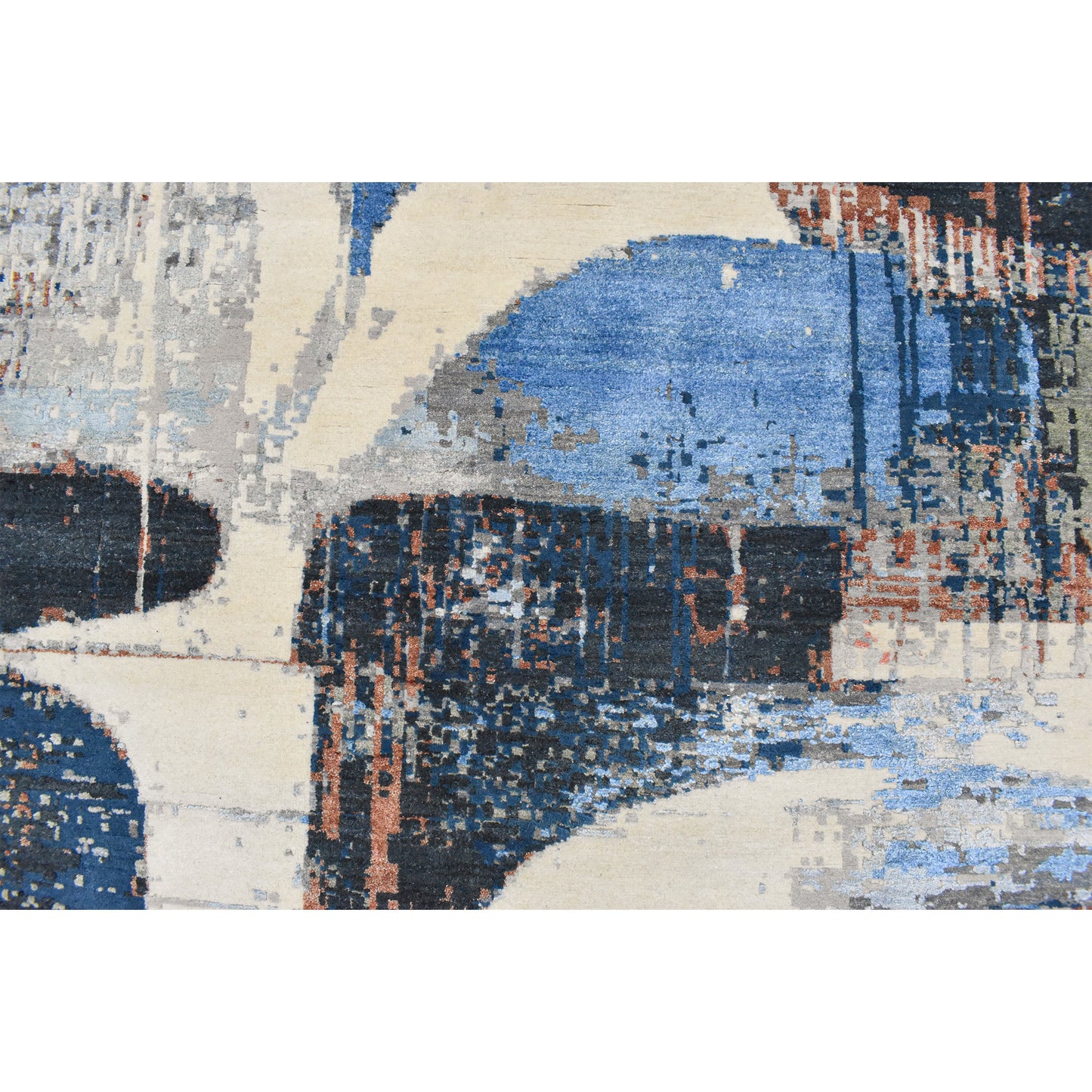 CANVAS ART W/ SILK JC705 IVORY / RED