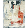 CANVAS ART W/ SILK JC708 BEIGE / RED